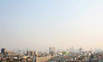 aerial view of the city