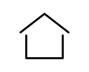House line icon. Vector symbol in trendy flat style on white background. Web sing for design.