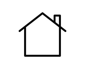 House line icon. Vector symbol in trendy flat style on white background. Web sing for design.