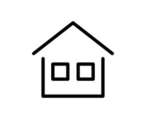 House line icon. Vector symbol in trendy flat style on white background. Web sing for design.