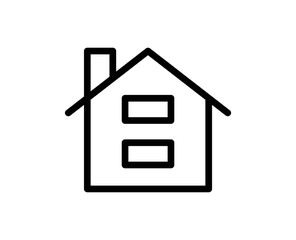 House line icon. Vector symbol in trendy flat style on white background. Web sing for design.