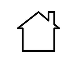 House line icon. Vector symbol in trendy flat style on white background. Web sing for design.