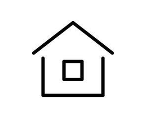 House line icon. Vector symbol in trendy flat style on white background. Web sing for design.