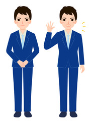 挨拶をする男性　ビジネス