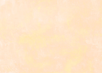 Abstract watercolor beige grunge background. Uniform light yellow orange autumn background with space for text and image. Hand-drawn.