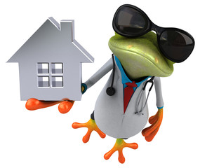 Frog doctor - 3D Illustration