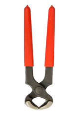 tool pincers isolated,red construction tool Pincers isolated on white background