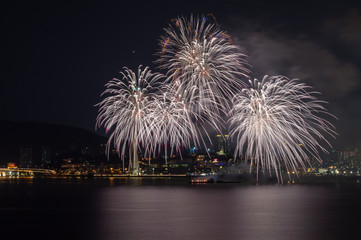 Macau, China 7th September 2019. 30th Macao International Fireworks Display Contest, Malaysia Team - Blastmaster Sdn Bhd