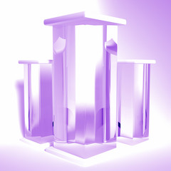 Elegant, beautiful abstract background with elements, studio, pedestal, minimalism. 3d illustration, 3d rendering.