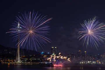 Macau, China 7th September 2019. 30th Macao International Fireworks Display Contest, Philippines Team - Platinum Fireworks, Inc.