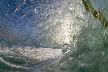 inside view of a breaking wave