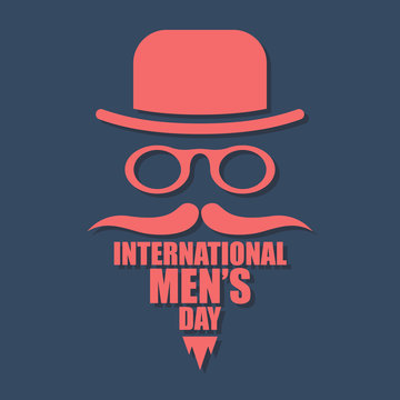 International men day or father day vector image in flat style