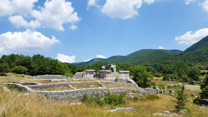 Fototapeta na wymiar Carsulae is an archaeological site in the region of Umbria in central Italy