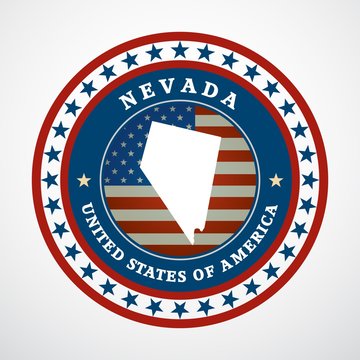 Vintage label Nevada
