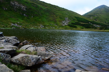 A lake called Nesamovite, located in the Ukrainian Carpathians at an altitude of 1750 m.