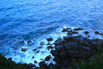 제주에 있는 서우봉 해변의 풍경이다.