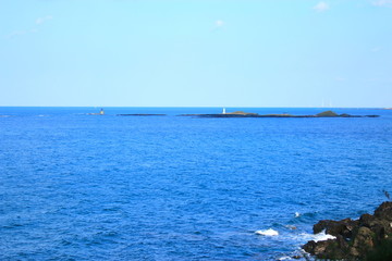 제주에 있는 서우봉 해변의 풍경이다.