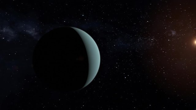 Realistic CGI Uranus Planet FlyBy in 4k.