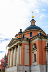 Fototapeta na wymiar Church of St. Barbara on Varvarka street in centre of Moscow, Russia