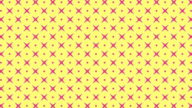 Graphic pattern that changes color as it rotates to the left, composed of drawings and shapes with colorful textures, in 16: 9 video format.