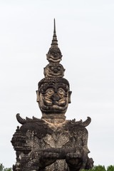 Fototapeta na wymiar Buddha statues in the buddha park in Vientiane, Laos.