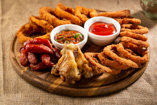 Deep fried snack for beer, fast food