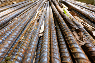 stack of steel pipes