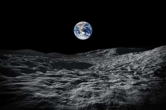 earth seen from moon