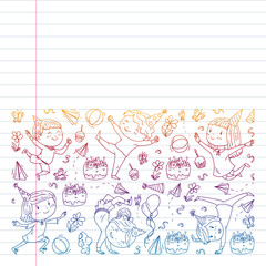 cleaning services company vector monochrome pattern on white background, drawing gradient, notebooks lined