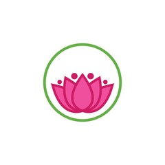 Lotus flowers logo