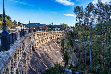 Naklejka premium Bridge over the Conde de Guadalhorce near Ardales, Andalusia, Spain