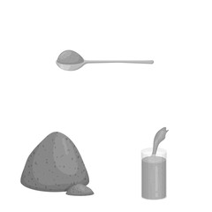 Isolated object of plant and weed symbol. Collection of plant and sea vector icon for stock.