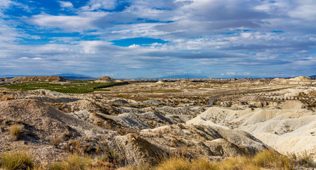 The Badlands of Abanilla and Mahoya near Murcia in Spain