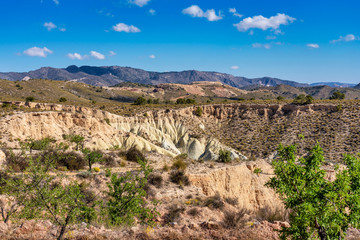 The Badlands of Abanilla and Mahoya near Murcia in Spain