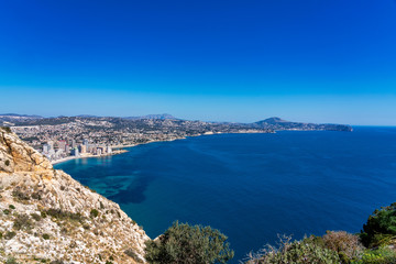 Mediterranean resort Calpe near Valencia Costa Blanca Spain