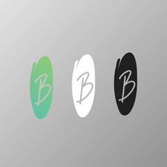 B Letter logo  icon vector element.