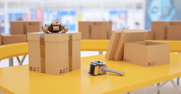 Preparation of gift orders.