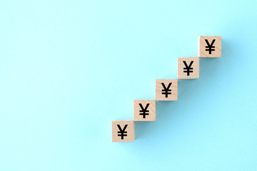 日本円の積み立てイメージ