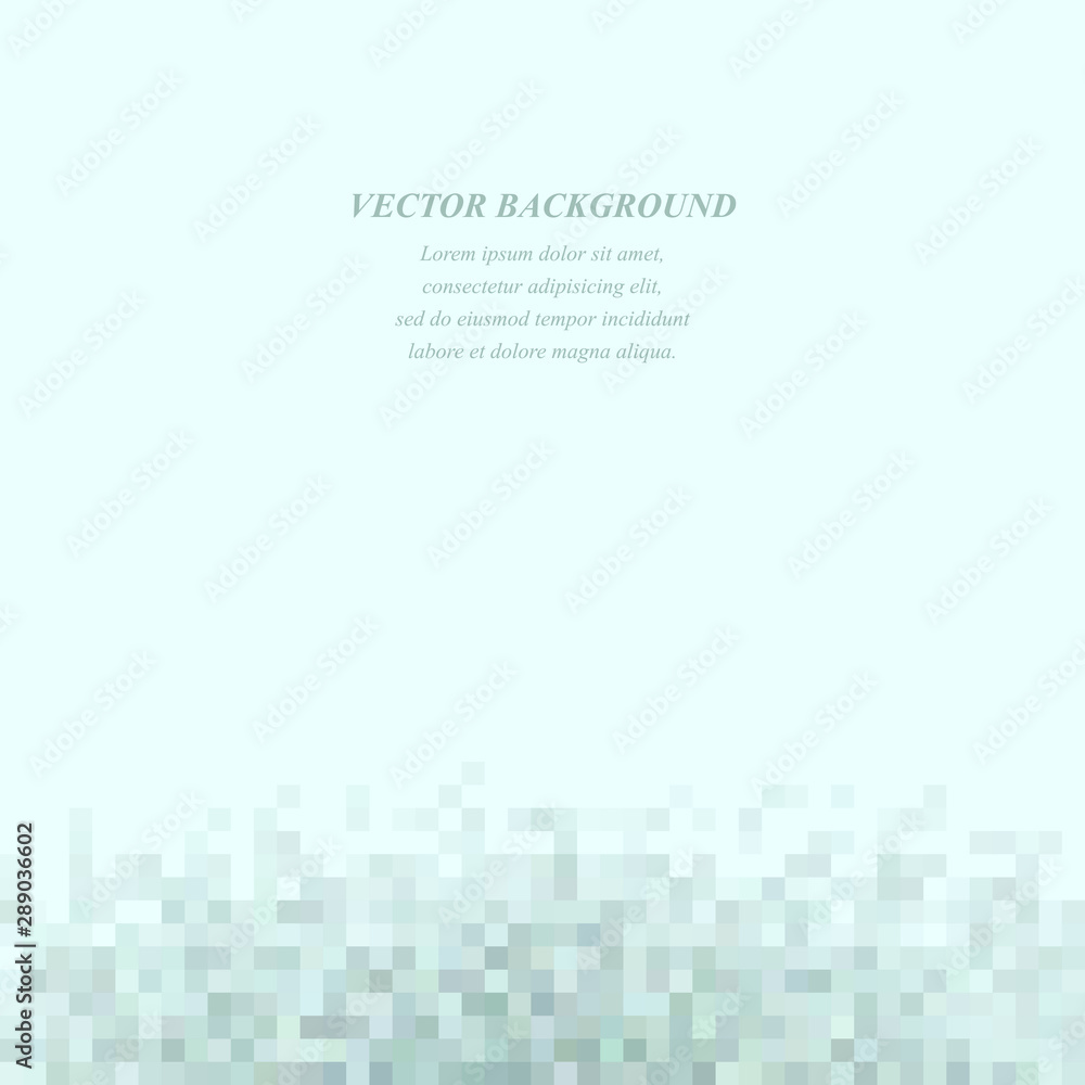 Poster light color abstract tiled square mosaic background design template
