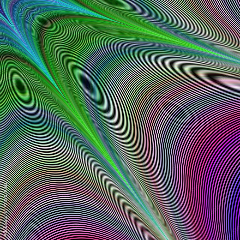 Poster colorful computer generated vector fractal background art