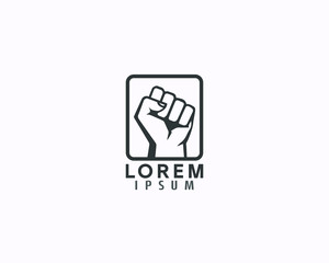 Power Hand Logo Design Template