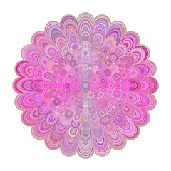 Abstract floral mandala art - vector digital graphic design for Valentine's day