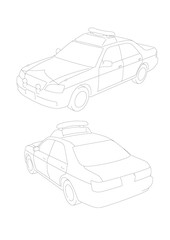 39 パトロールカー 特殊車両 01 外観_テクニカルイラスト
