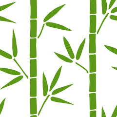 Fototapeta na wymiar Beautiful Bamboo Pattern. Endless Background. Seamless
