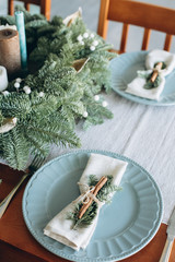 festive decorations inside room Christmas tree garland