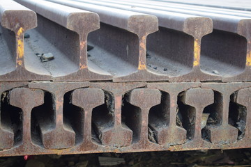 segments of railway track 