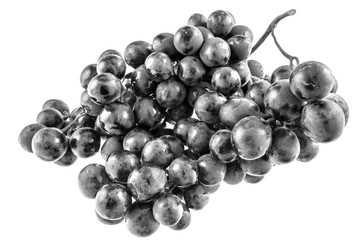 bunch of grapes isolated on white