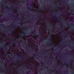 Charming hand painted paintings with watercolor water stains on a dark blue background. Seamless texture for textile prints, for designer, close-up, copy space