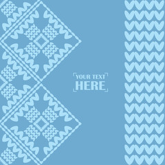 Seamless knitted pattern. A warm sweater. Knitted mosaic. Can be used for wallpaper, textile, invitation card, wrapping, web page background.