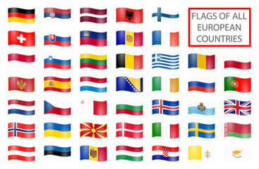 all country flags of Europe